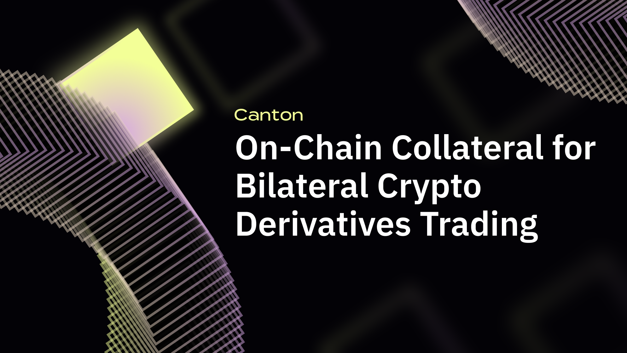 On-chain Collateral for Bilateral Crypto Derivatives Trading