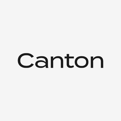 Canton Network Black Logo White Backgound