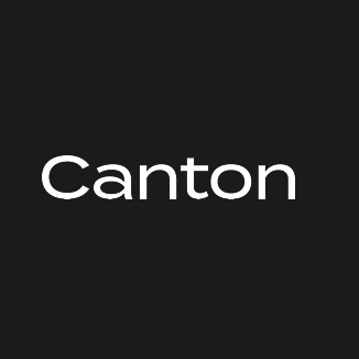 Canton Network White Logo Black Backgound