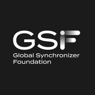GSF White Logo Black Background
