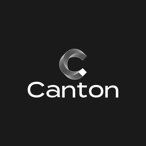 Canton White Logo Vertical